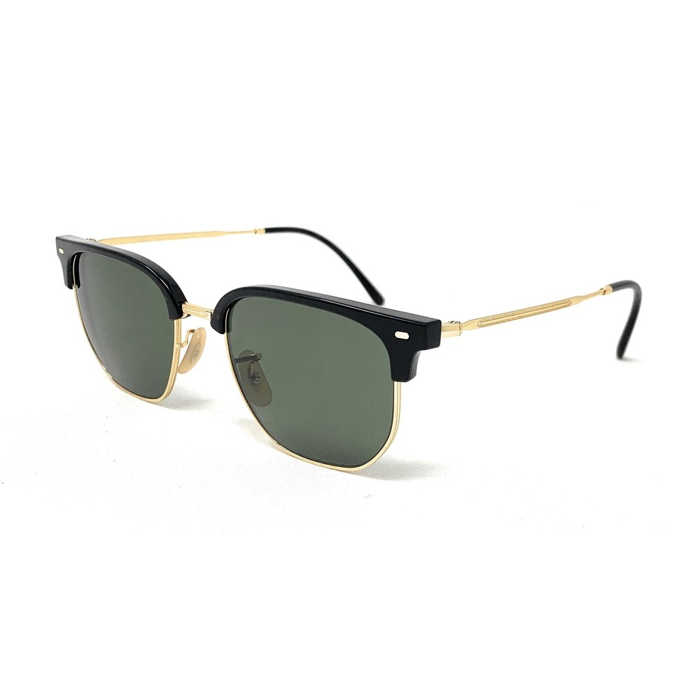 RAY-BAN RB 4416 601/31 53-20-145 New Clubmaster Black Gold Sunglasses (READ)